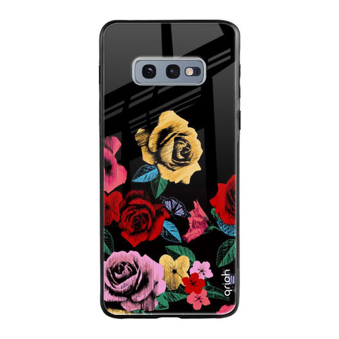 Floral Decorative Samsung Galaxy S10E Glass Cases & Covers Online