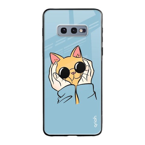 Adorable Cute Kitty Samsung Galaxy S10E Glass Cases & Covers Online