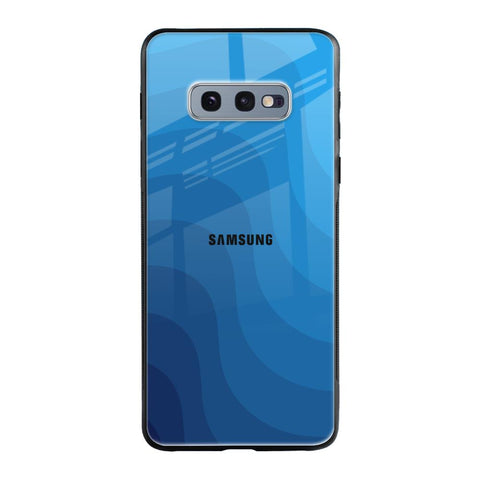 Blue Wave Abstract Samsung Galaxy S10E Glass Back Cover Online