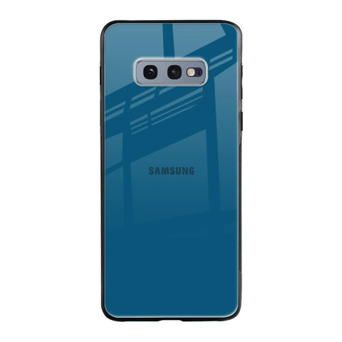 Cobalt Blue Samsung Galaxy S10E Glass Back Cover Online
