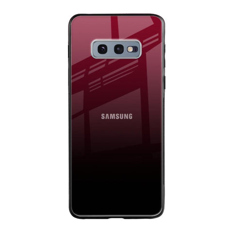 Wine Red Samsung Galaxy S10E Glass Back Cover Online