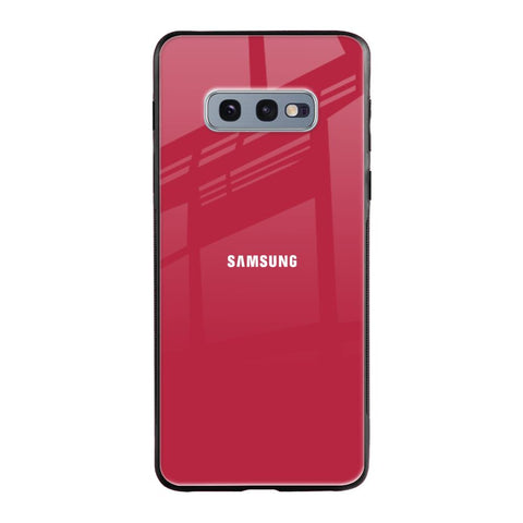 Solo Maroon Samsung Galaxy S10E Glass Back Cover Online