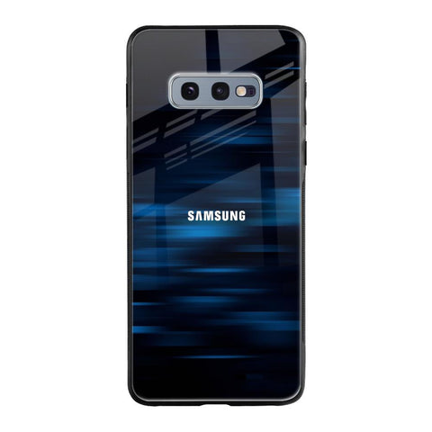 Blue Rough Abstract Samsung Galaxy S10E Glass Back Cover Online