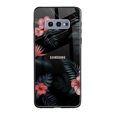 Tropical Art Flower Samsung Galaxy S10E Glass Back Cover Online