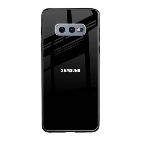Jet Black Samsung Galaxy S10E Glass Back Cover Online