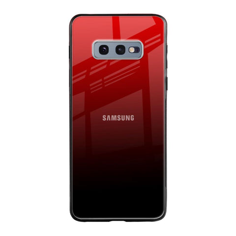 Maroon Faded Samsung Galaxy S10E Glass Back Cover Online