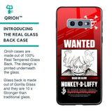 Luffy Wanted Glass Case for Samsung Galaxy S10E