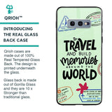 Travel Stamps Glass Case for Samsung Galaxy S10E