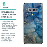 Blue Cool Marble Glass Case for Samsung Galaxy S10E