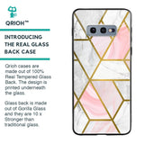 Geometrical Marble Glass Case for Samsung Galaxy S10E