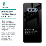 Black Soul Glass Case for Samsung Galaxy S10E