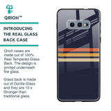 Tricolor Stripes Glass Case For Samsung Galaxy S10E