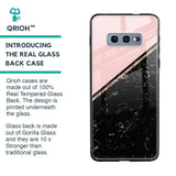 Marble Texture Pink Glass Case For Samsung Galaxy S10E