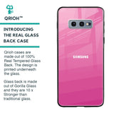 Pink Ribbon Caddy Glass Case for Samsung Galaxy S10E