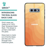 Orange Curve Pattern Glass Case for Samsung Galaxy S10E