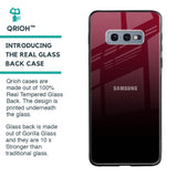 Wine Red Glass Case For Samsung Galaxy S10E