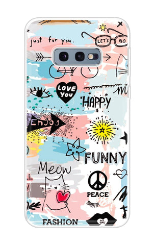 Happy Doodle Samsung Galaxy S10e Back Cover