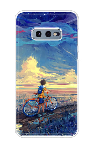 Riding Bicycle to Dreamland Samsung Galaxy S10e Back Cover