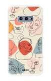 Abstract Faces Samsung Galaxy S10e Back Cover