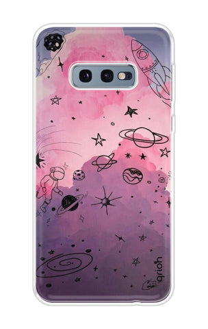 Space Doodles Art Samsung Galaxy S10e Back Cover