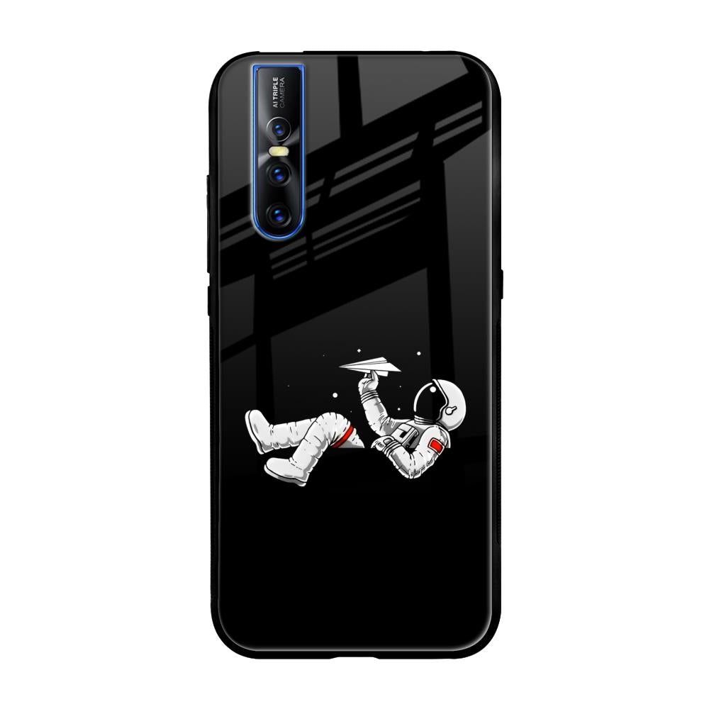 Space Traveller Vivo V15 Pro Glass Back Cover Online