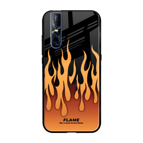 Fire Flame Vivo V15 Pro Glass Back Cover Online