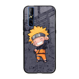 Orange Chubby Vivo V15 Pro Glass Back Cover Online