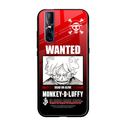 Luffy Wanted Vivo V15 Pro Glass Back Cover Online