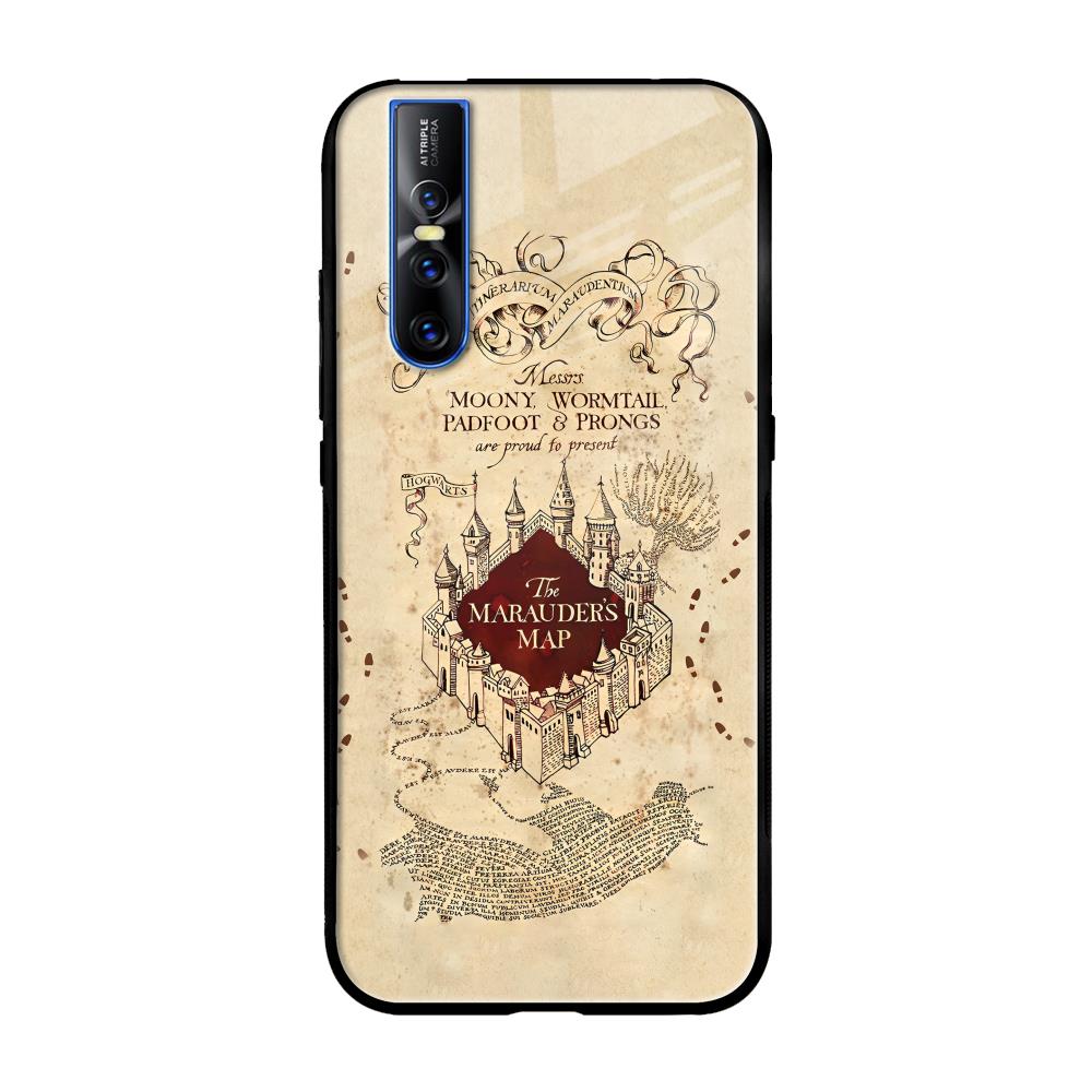 Magical Map Vivo V15 Pro Glass Back Cover Online