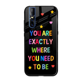 Magical Words Vivo V15 Pro Glass Back Cover Online