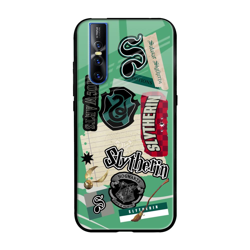 Slytherin Vivo V15 Pro Glass Back Cover Online