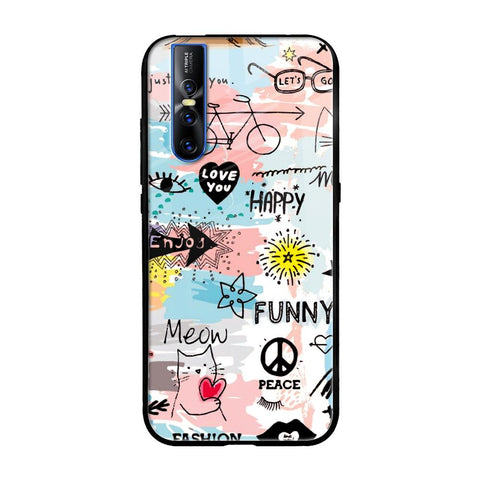 Just For You Vivo V15 Pro Glass Back Cover Online