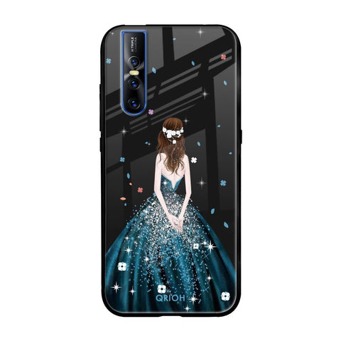 Queen Of Fashion Vivo V15 Pro Glass Back Cover Online