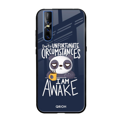 Struggling Panda Vivo V15 Pro Glass Back Cover Online