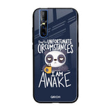 Struggling Panda Vivo V15 Pro Glass Back Cover Online