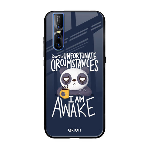 Struggling Panda Vivo V15 Pro Glass Back Cover Online