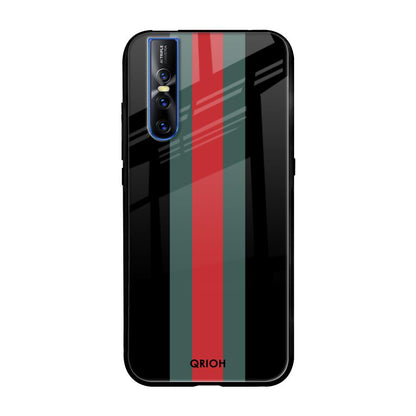 Vertical Stripes Vivo V15 Pro Glass Cases & Covers Online