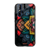Retro Gorgeous Flower Vivo V15 Pro Glass Cases & Covers Online