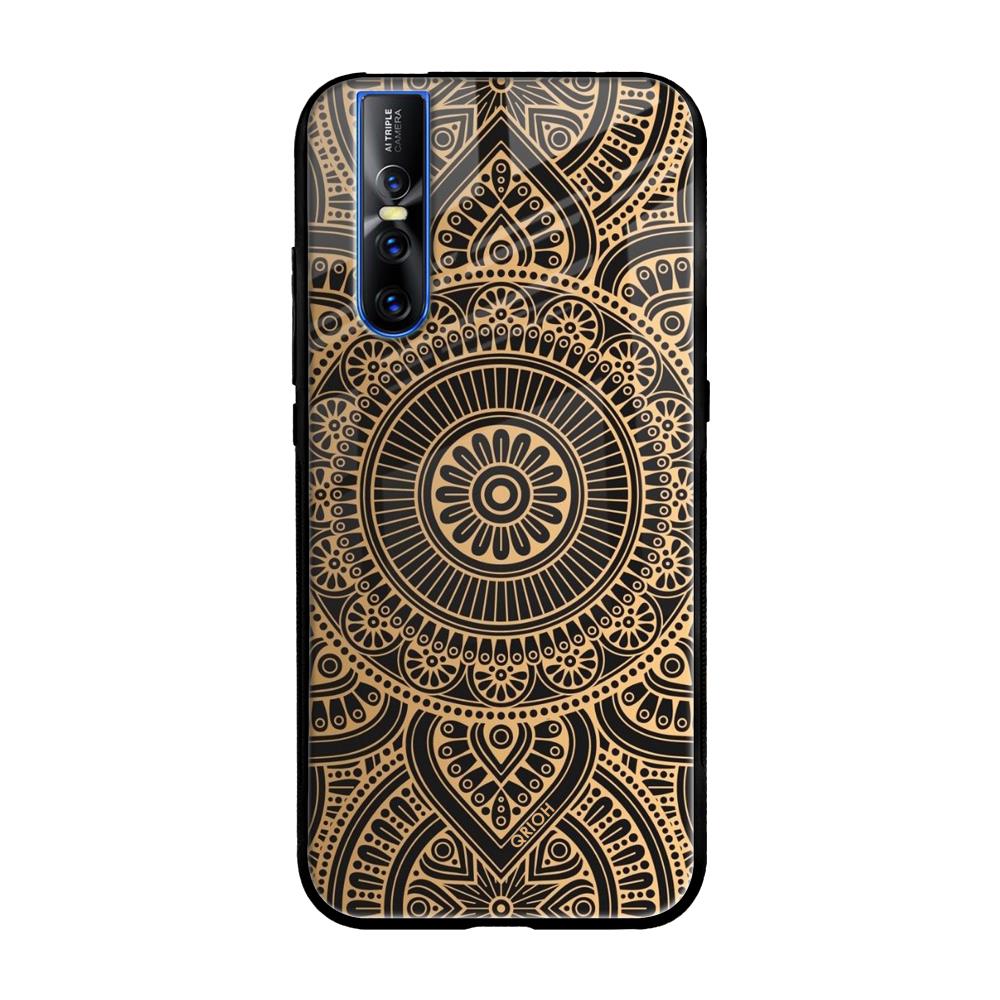 Luxury Mandala Vivo V15 Pro Glass Cases & Covers Online