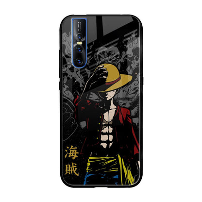 Dark Luffy Vivo V15 Pro Glass Back Cover Online