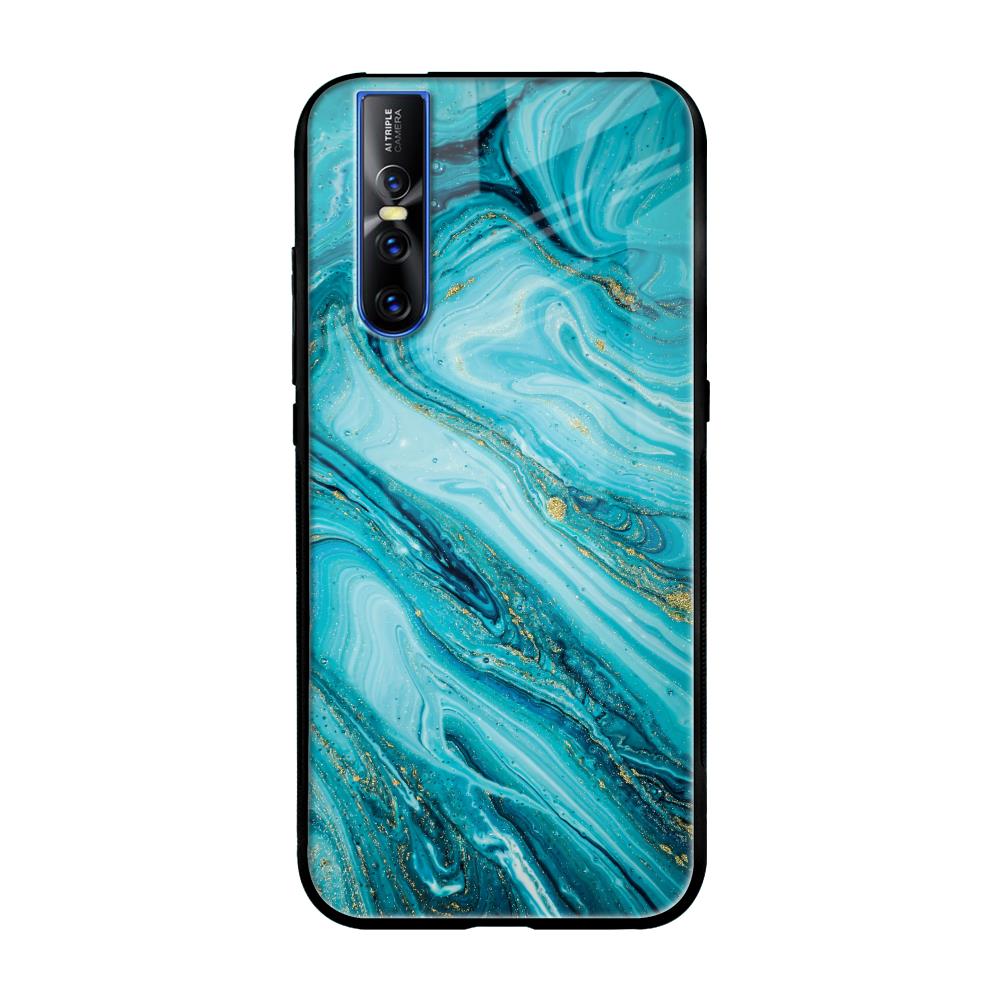 Ocean Marble Vivo V15 Pro Glass Back Cover Online