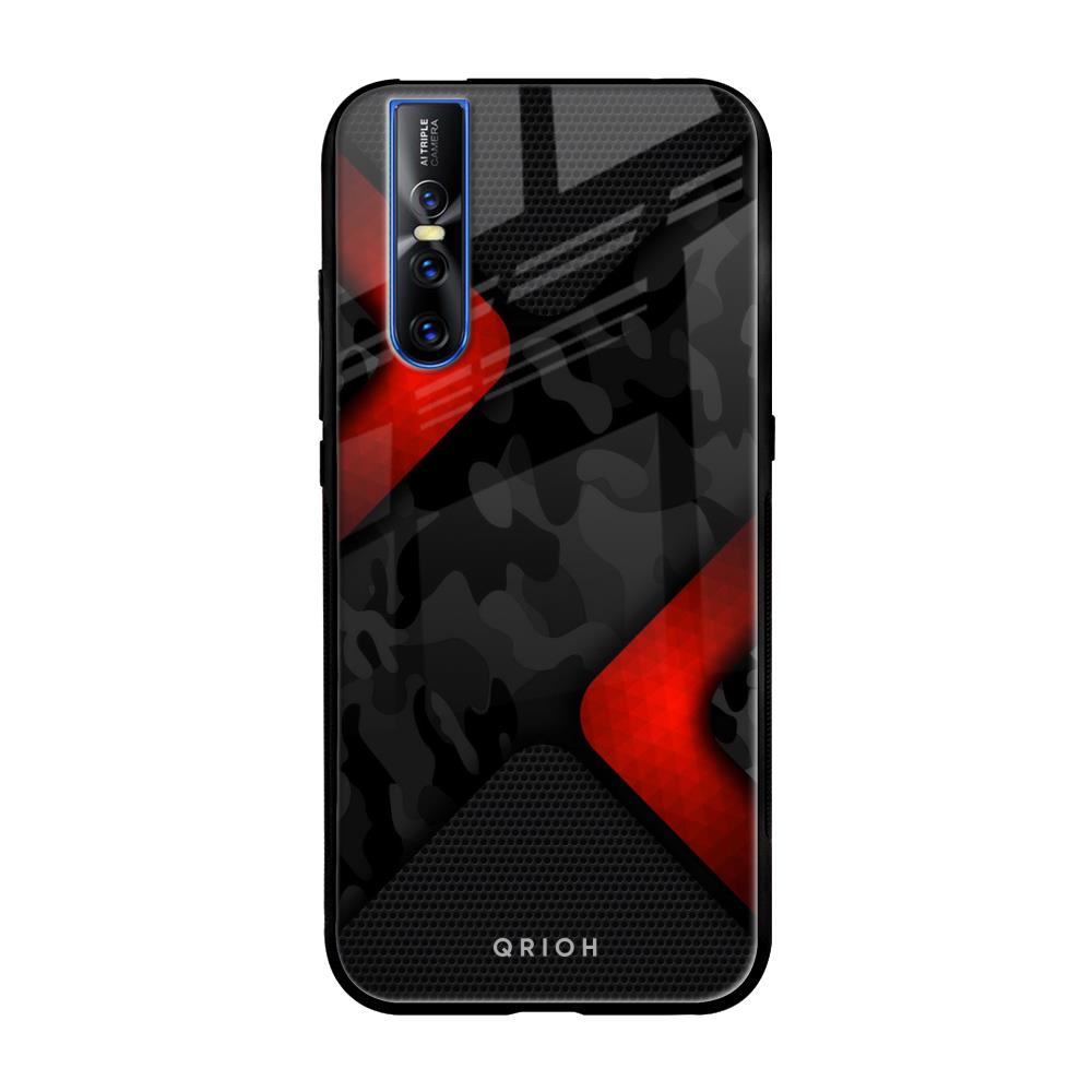 Modern Camo Abstract Vivo V15 Pro Glass Back Cover Online