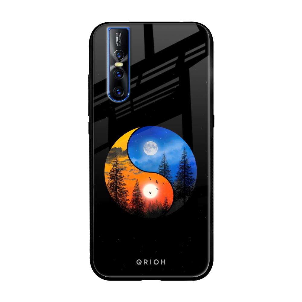 Yin Yang Balance Vivo V15 Pro Glass Back Cover Online