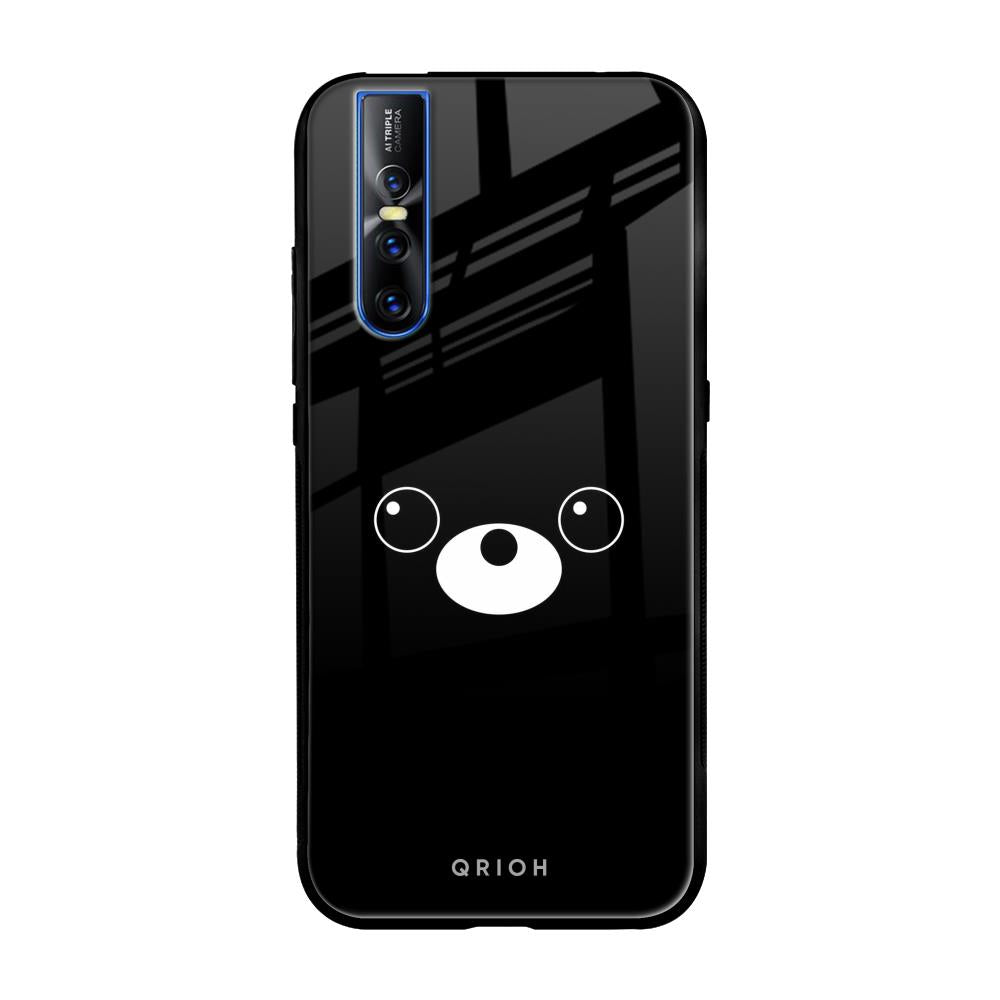 Cute Bear Vivo V15 Pro Glass Back Cover Online