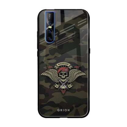Army Warrior Vivo V15 Pro Glass Back Cover Online