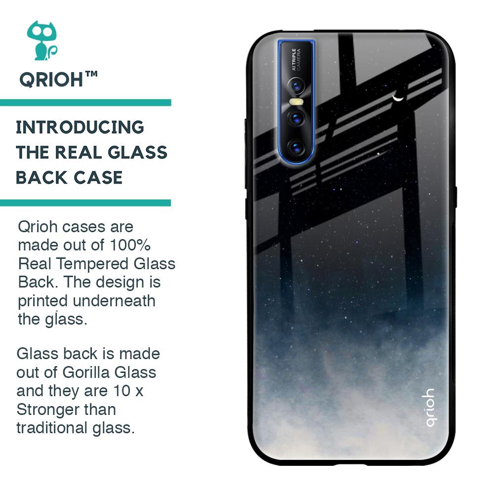 Black Aura Glass Case for Vivo V15 Pro