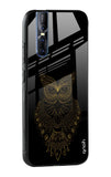 Golden Owl Glass Case for Vivo V15 Pro