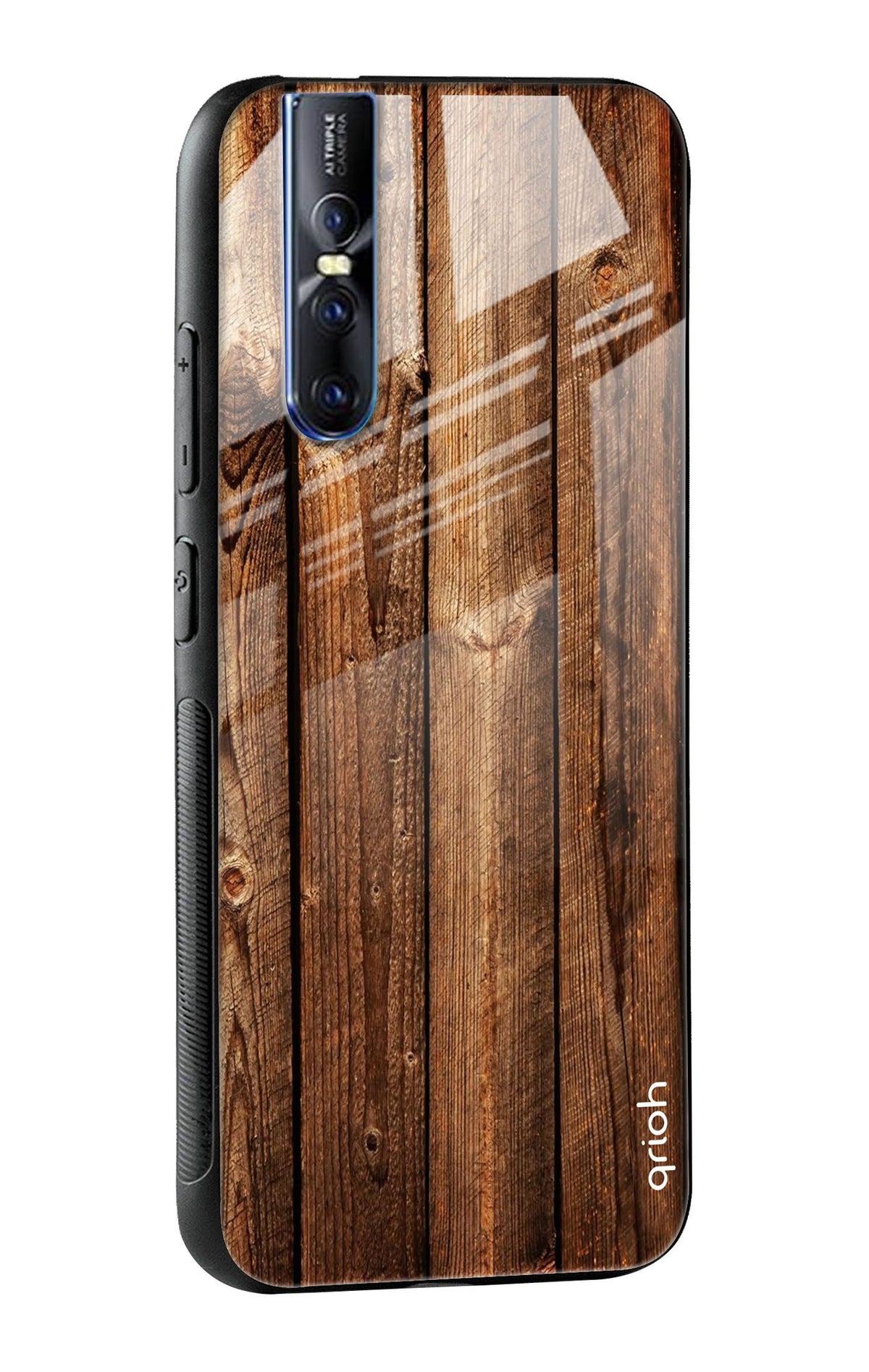 Timber Printed Glass case for Vivo V15 Pro