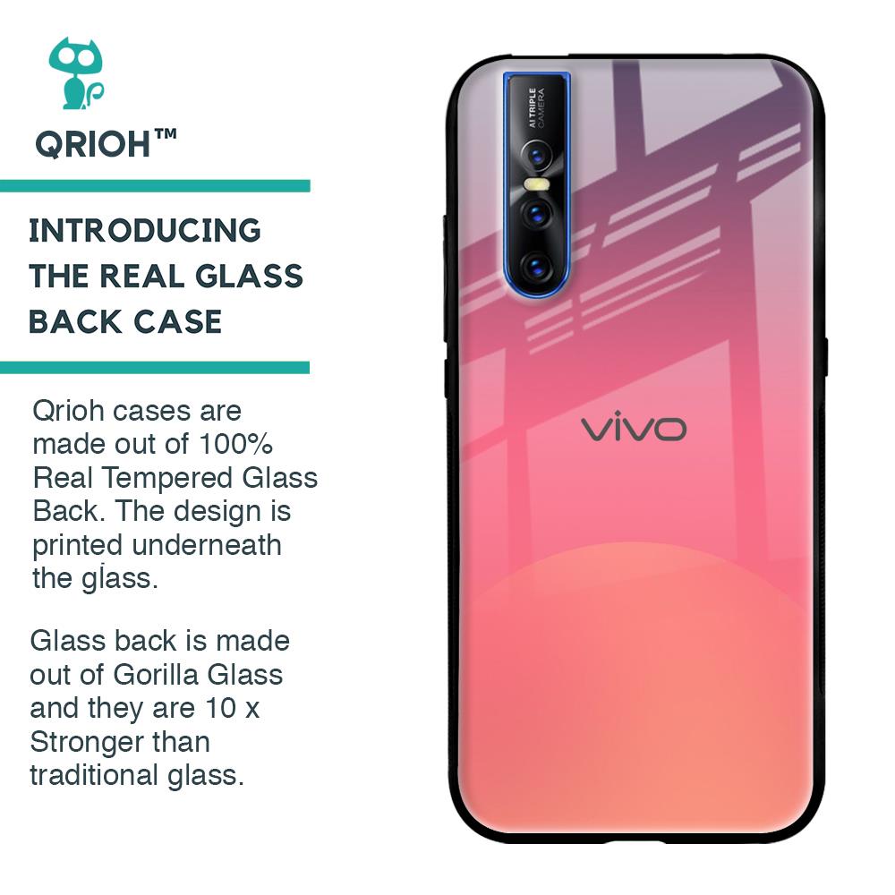 Sunset Orange Glass Case for Vivo V15 Pro