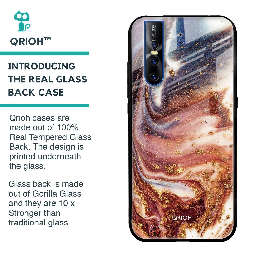 Exceptional Texture Glass Case for Vivo V15 Pro